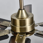 Ceiling Fan 52 Inch Quiet DC Motor Stainless Steel