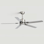 Ceiling Fan 52 Inch Quiet DC Motor Stainless Steel