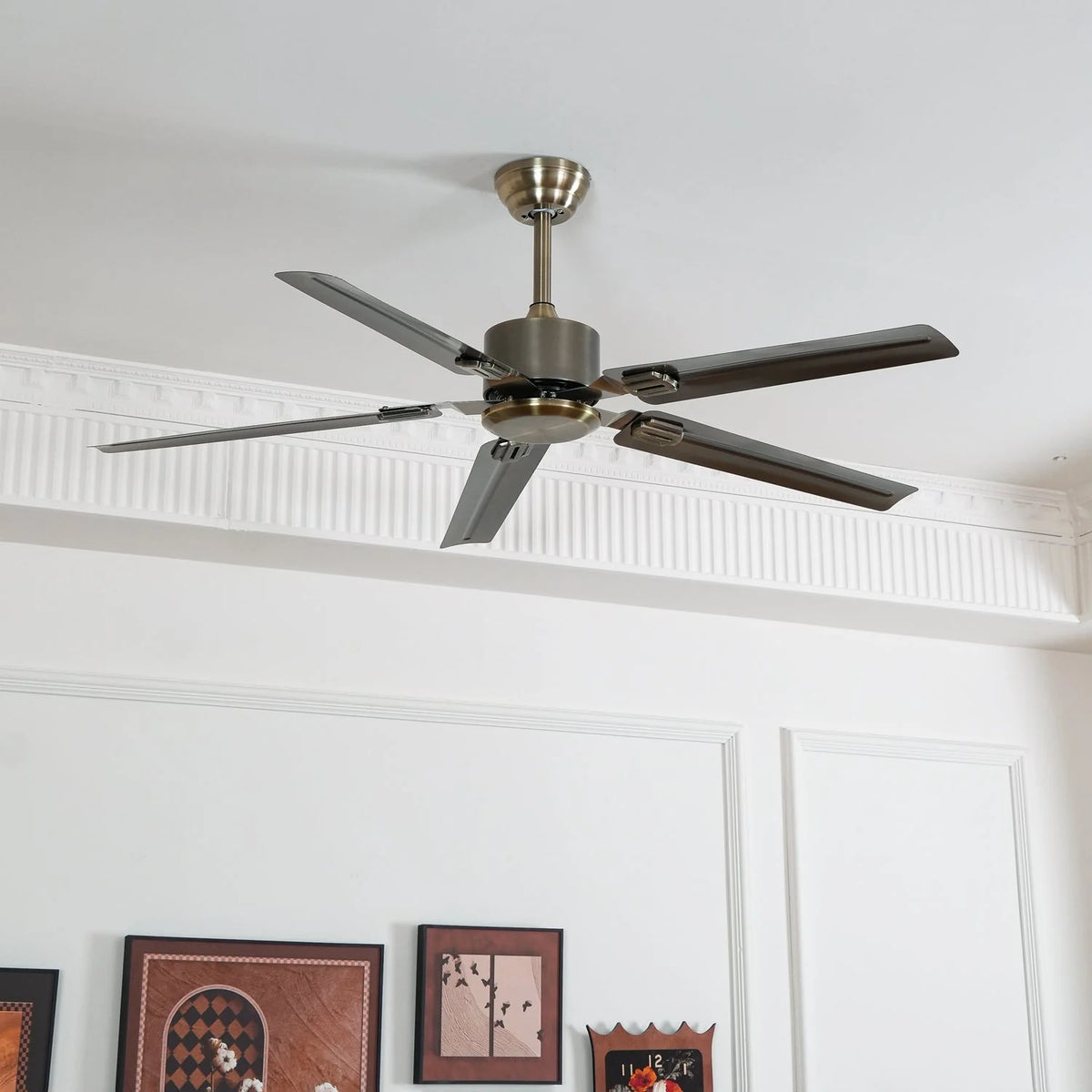 Ceiling Fan 52 Inch Quiet DC Motor Stainless Steel