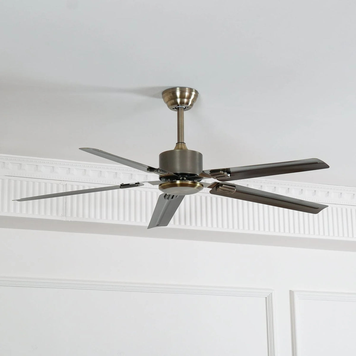Ceiling Fan 52 Inch Quiet DC Motor Stainless Steel