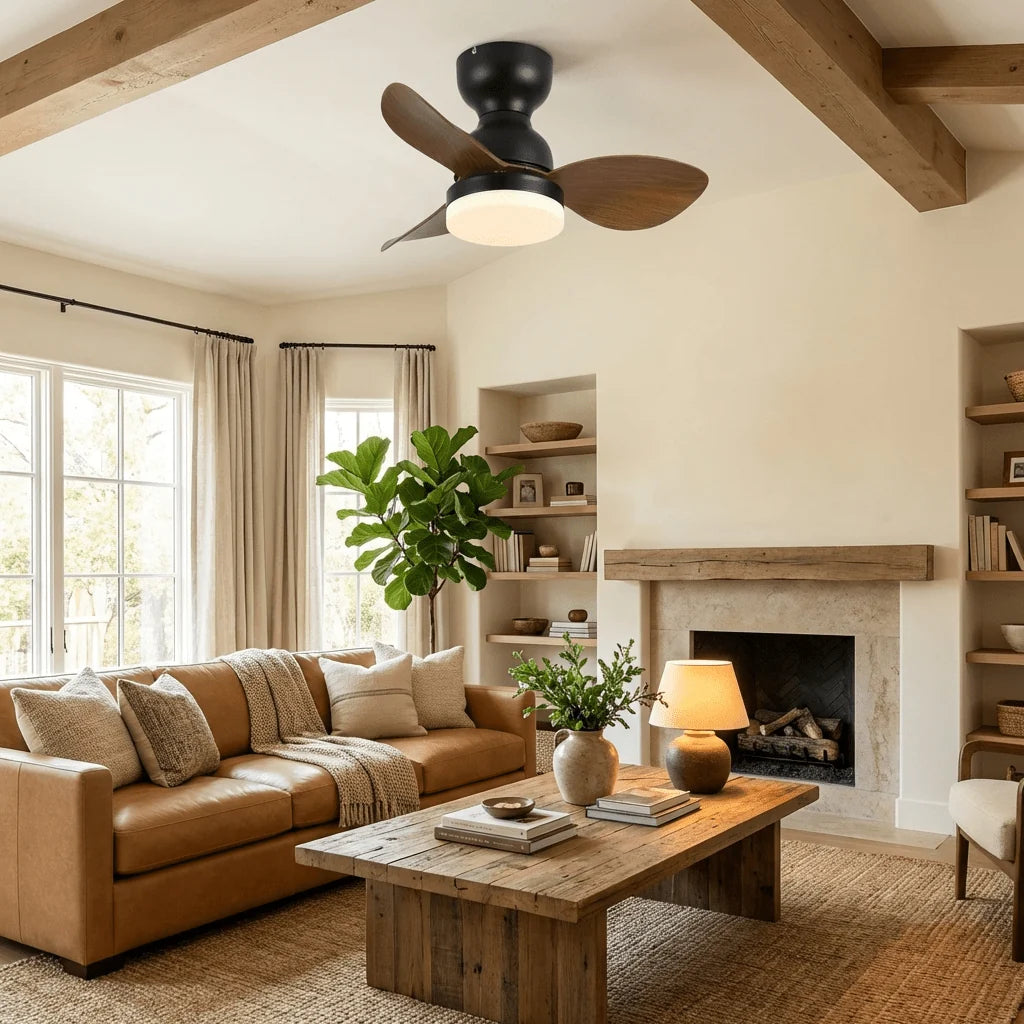 Ceiling Fan 55 cm Integrated LED Remote