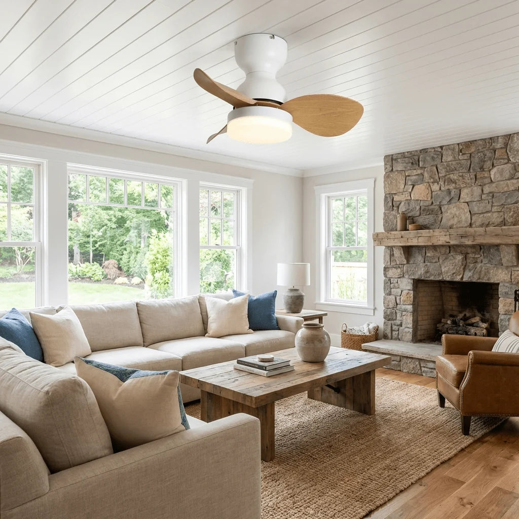 Ceiling Fan 55 cm Integrated LED Remote