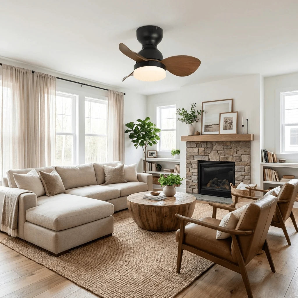 Ceiling Fan 55 cm Integrated LED Remote