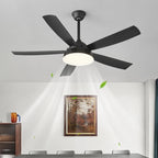 Ceiling Fan 56 Inch Integrated LED Remote Control