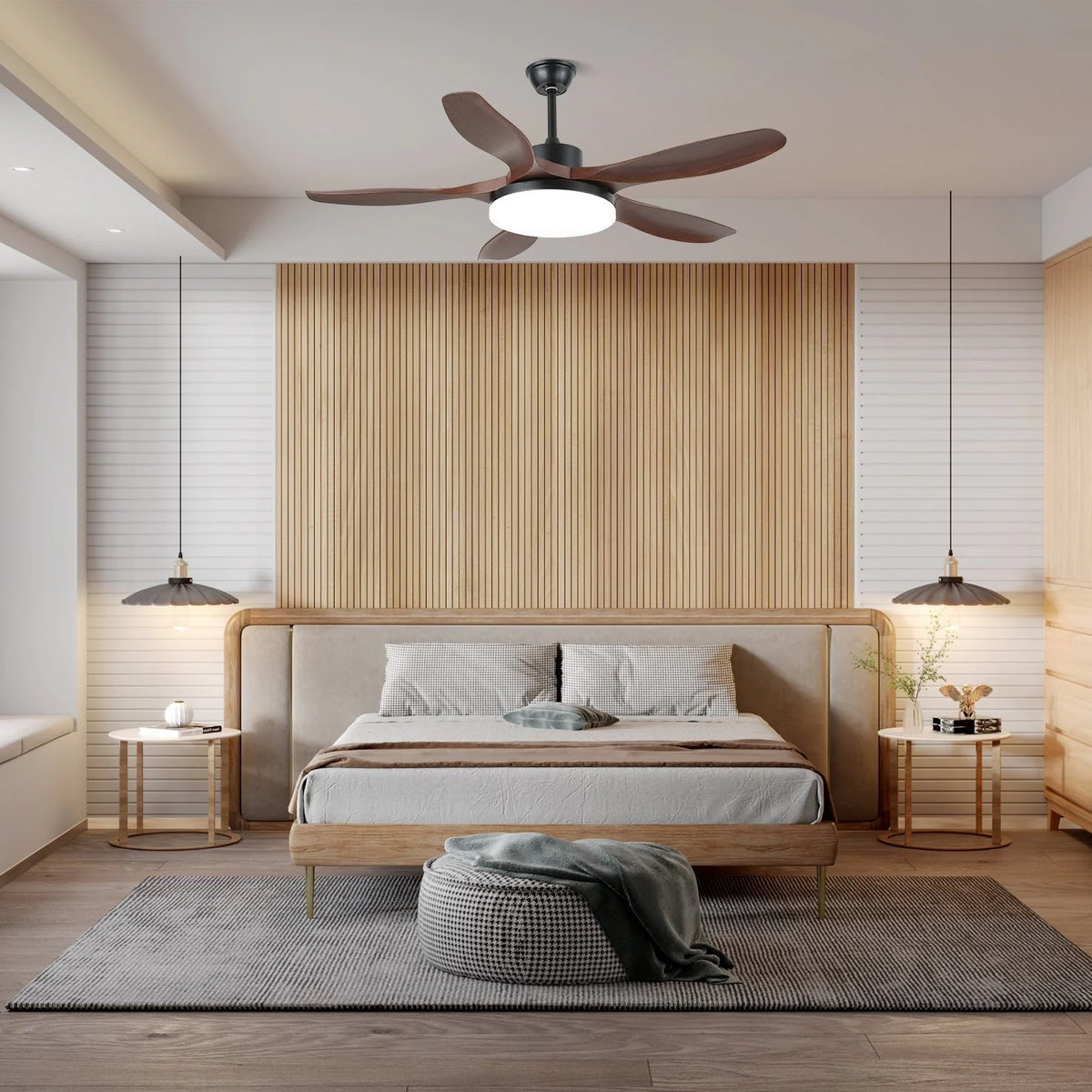 Ceiling Fan 6-Speed Integrated LED Whisper-Quiet
