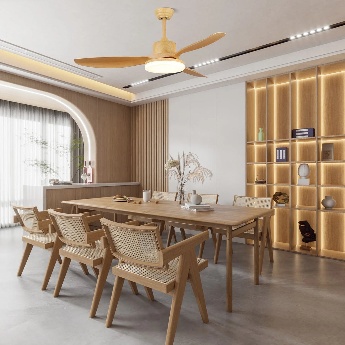 Ceiling Fan 6-Speed Integrated LED Whisper-Quiet