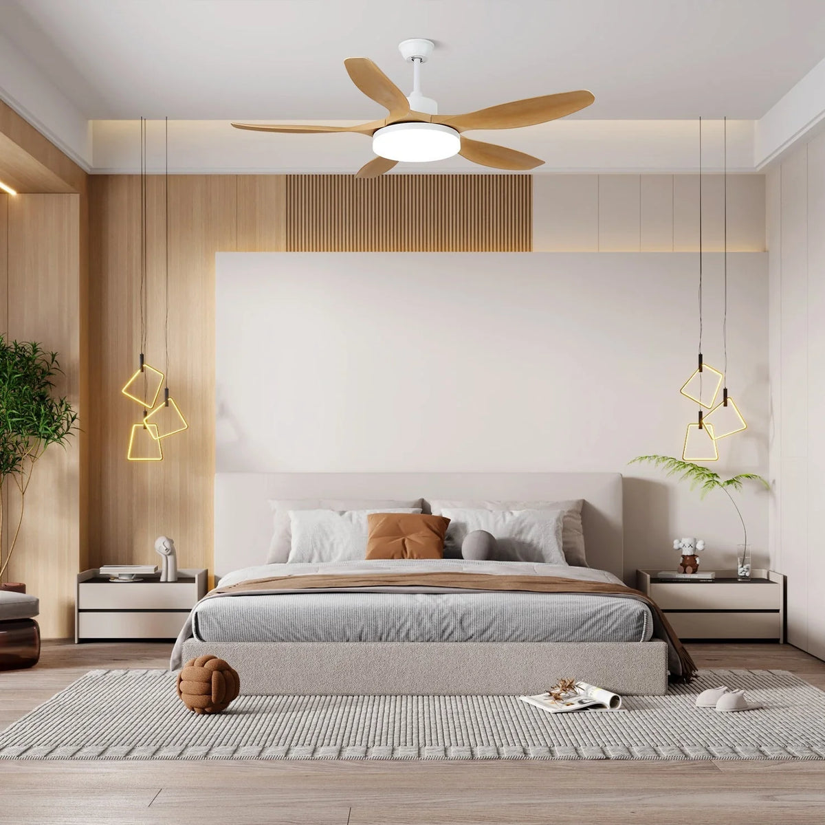 Ceiling Fan 6-Speed Integrated LED Whisper-Quiet