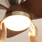 Ceiling Fan 6-Speed LED Light & Remote