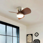 Ceiling Fan 6-Speed LED Light & Remote