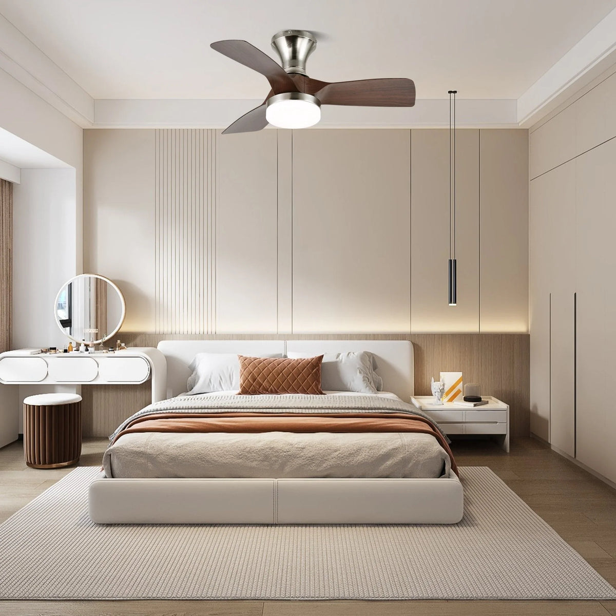 Ceiling Fan 70cm Integrated LED & Remote