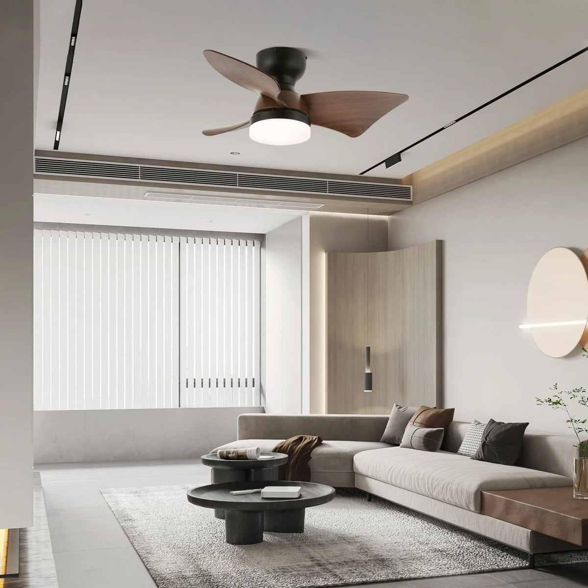 Ceiling Fan 70cm Integrated LED & Remote