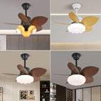 Ceiling Fan 75cm Integrated LED 6-Speed Remote