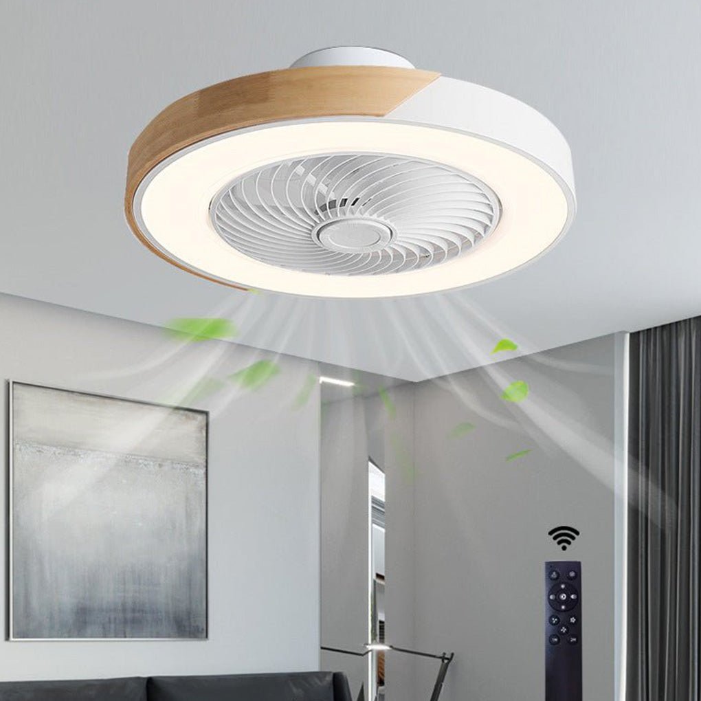 Ceiling Fan Bladeless Integrated LED Remote Control