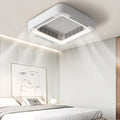 Ceiling Fan Bladeless LED Chandelier Silent & Safe
