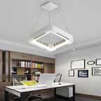 Ceiling Fan Bladeless LED Chandelier Silent & Safe