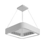 Ceiling Fan Bladeless LED Chandelier Silent & Safe