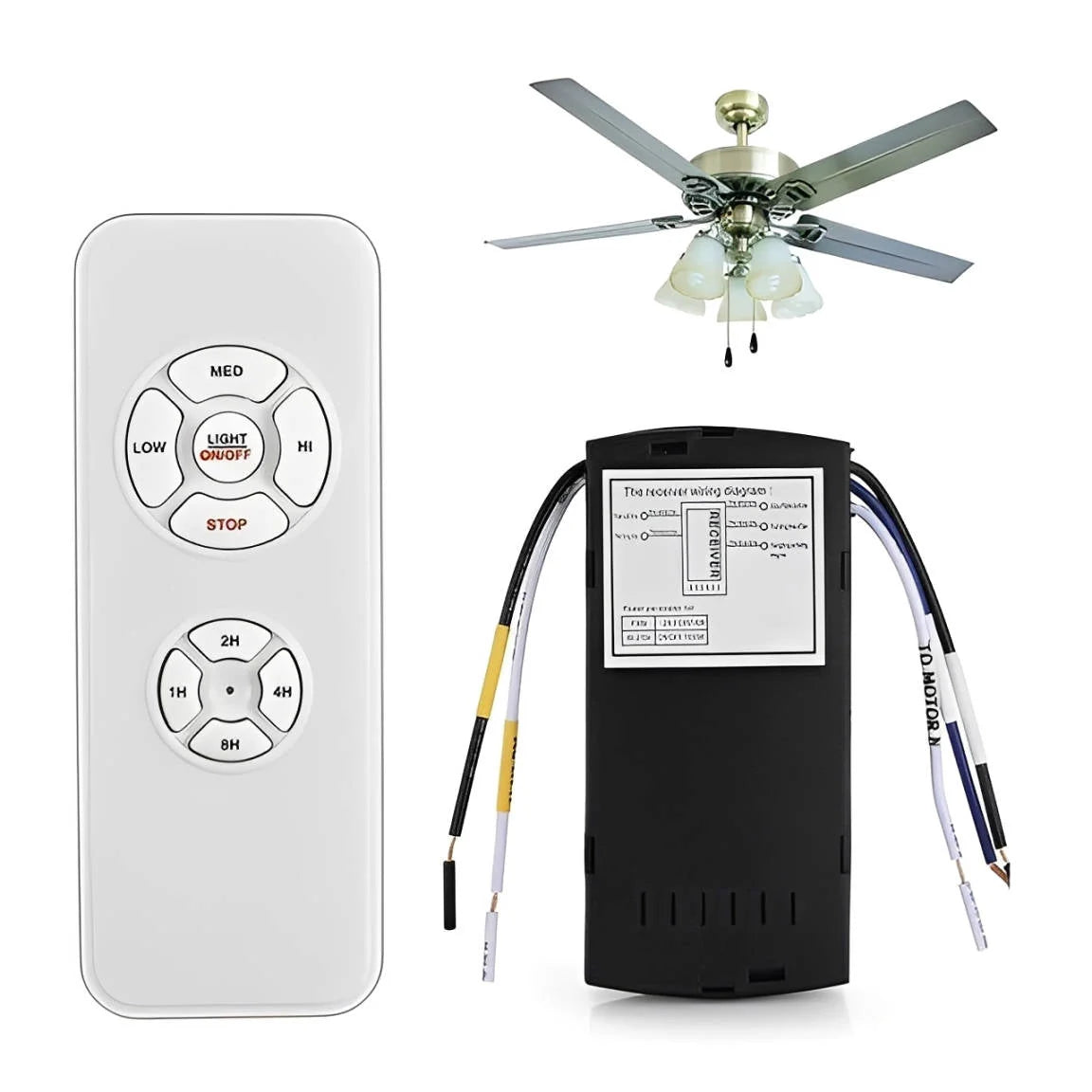 Ceiling Fan Controller App & Remote Dimmable 3-Speed