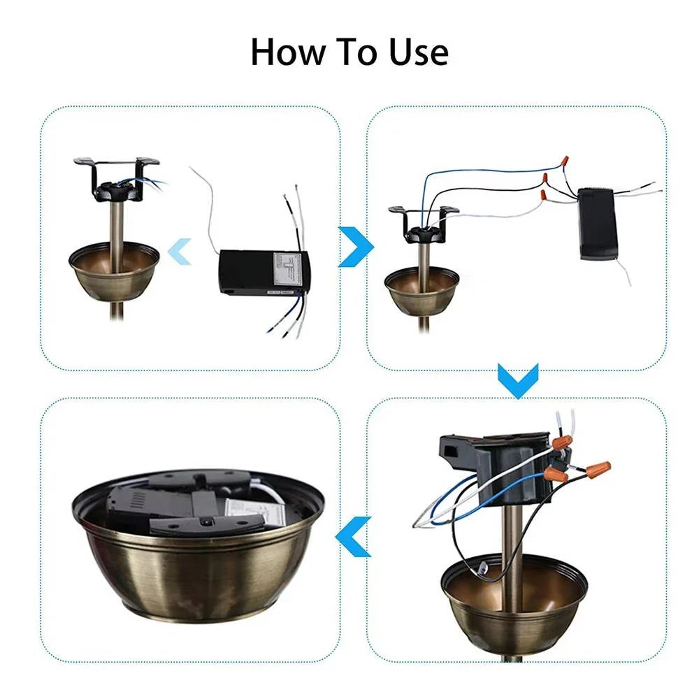 Ceiling Fan Controller App & Remote Dimmable 3-Speed