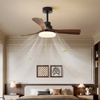 Ceiling Fan Dimmable LED Quiet Copper Motor