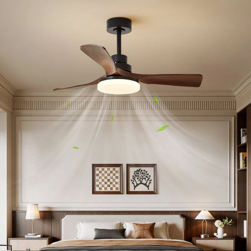 Ceiling Fan Dimmable LED Quiet Copper Motor