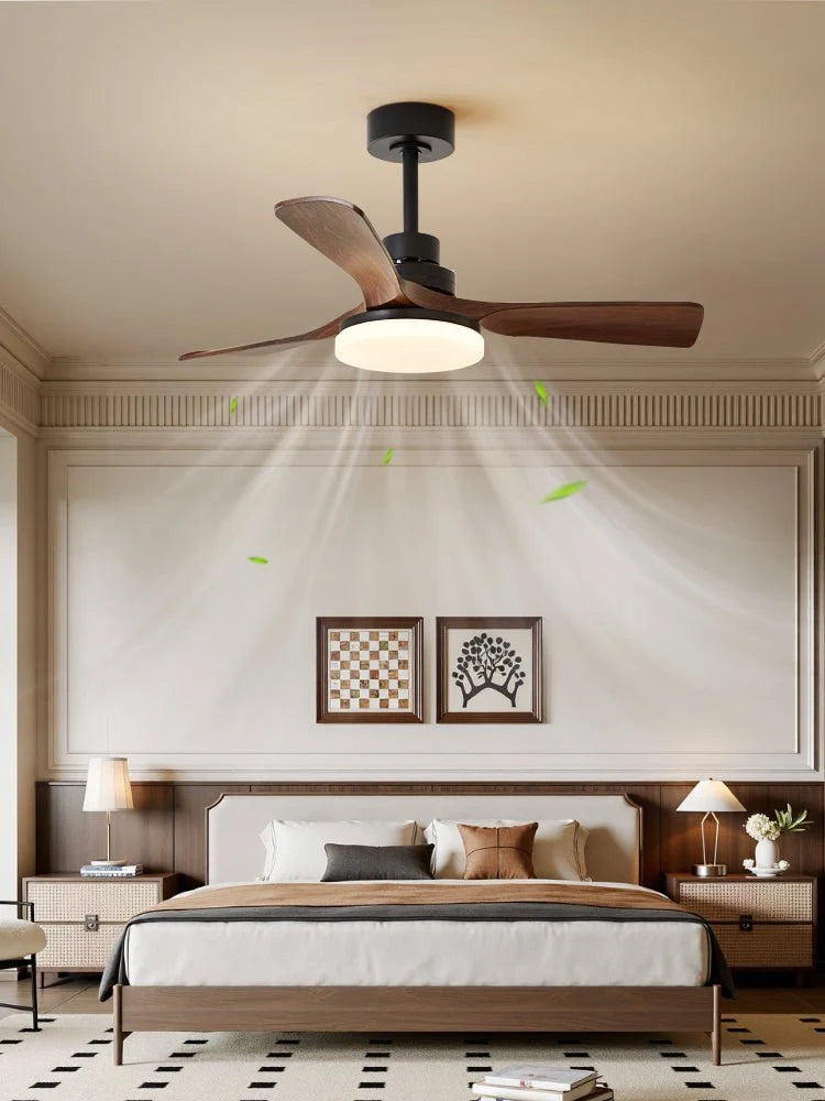 Ceiling Fan Dimmable LED Quiet Copper Motor