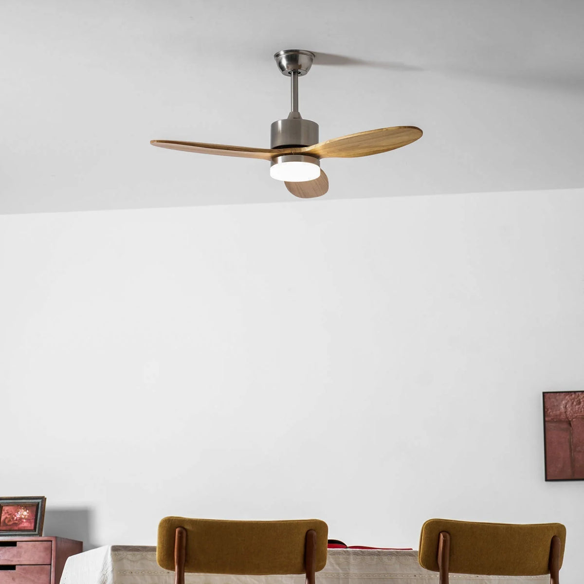 Ceiling Fan Dimmable LED Quiet DC Motor