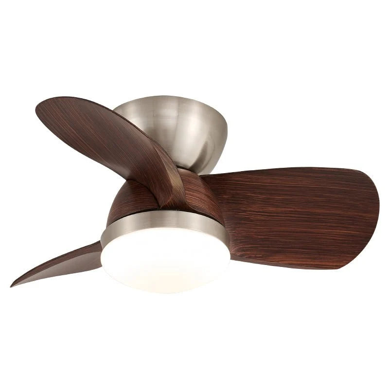 Ceiling Fan Dimmable LED & Remote 6-Speed Walnut Finish