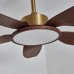 Ceiling Fan Dimmable LED Remote Six Speeds