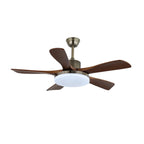 Ceiling Fan Energy-Efficient LED Walnut Wood Blades