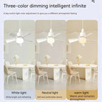 Ceiling Fan Flower-Shaped Dimmable LED Remote Control