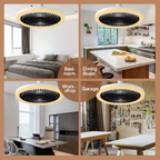 Ceiling Fan Flush-Mount Integrated LED Remote Control