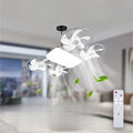Ceiling Fan Flush-Mount LED Dimmable Remote Control
