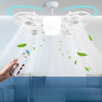 Ceiling Fan Flush-Mount LED Dimmable Remote Control