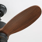 Ceiling Fan Industrial Walnut Finish Six Speeds Remote Control
