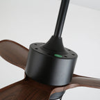 Ceiling Fan Industrial Walnut Finish Six Speeds Remote Control