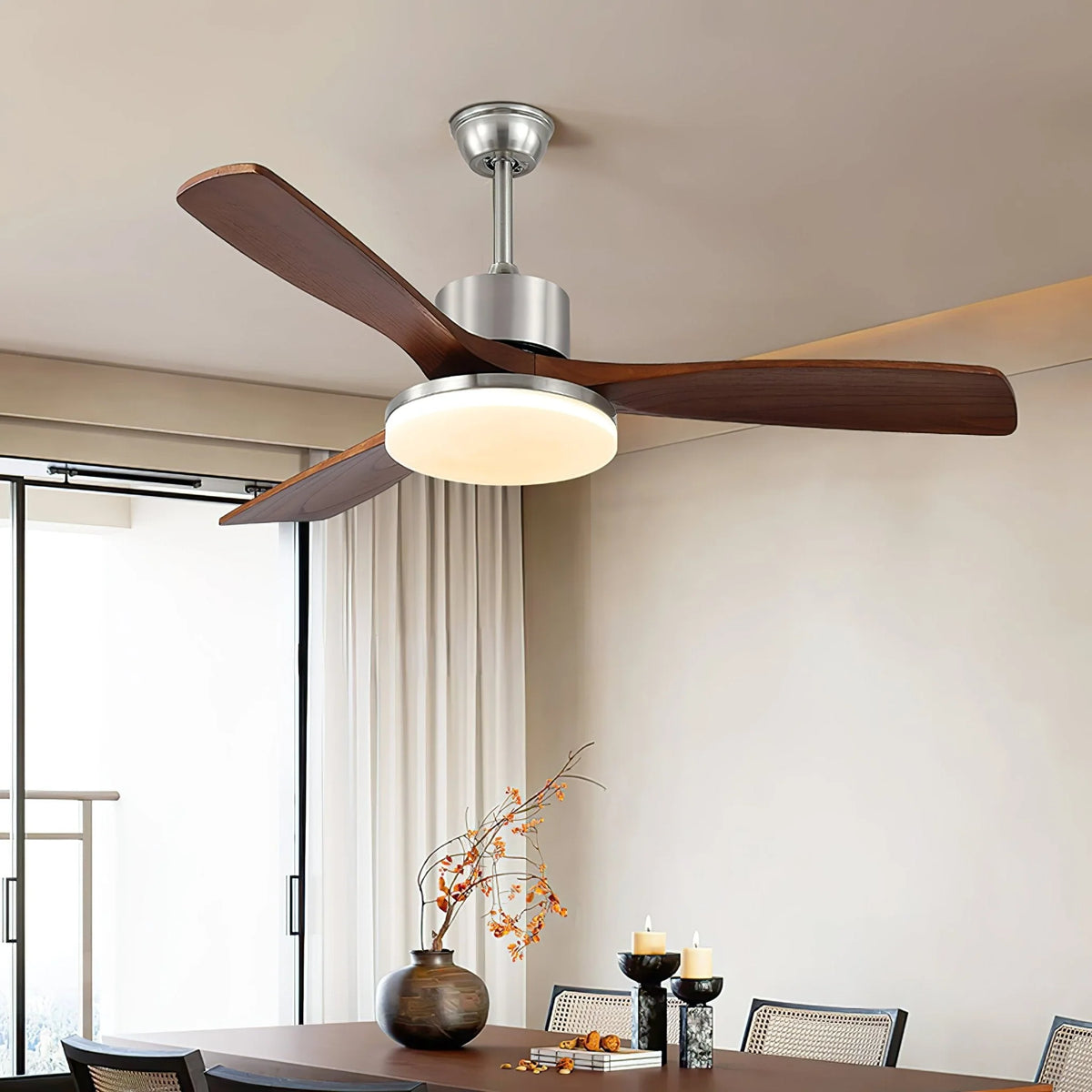 Ceiling Fan Integrated LED & 6-Speed Remote Control