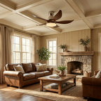 Ceiling Fan Integrated LED Light & Remote Control Copper Motor