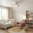 Ceiling Fan Integrated LED Quiet DC Motor & Remote