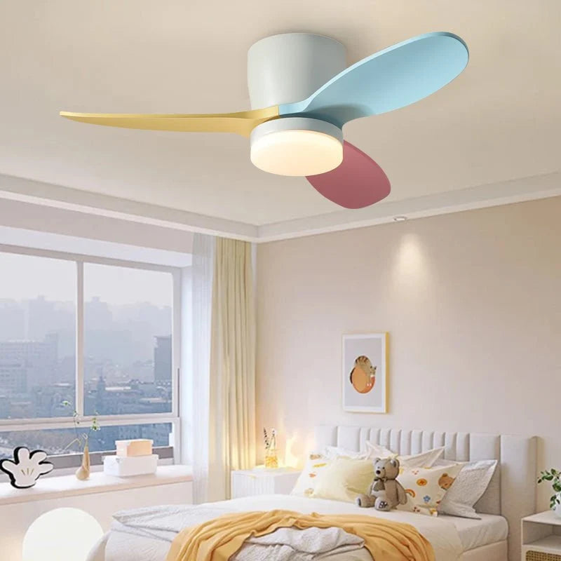 Ceiling Fan Integrated LED Quiet DC Motor & Remote