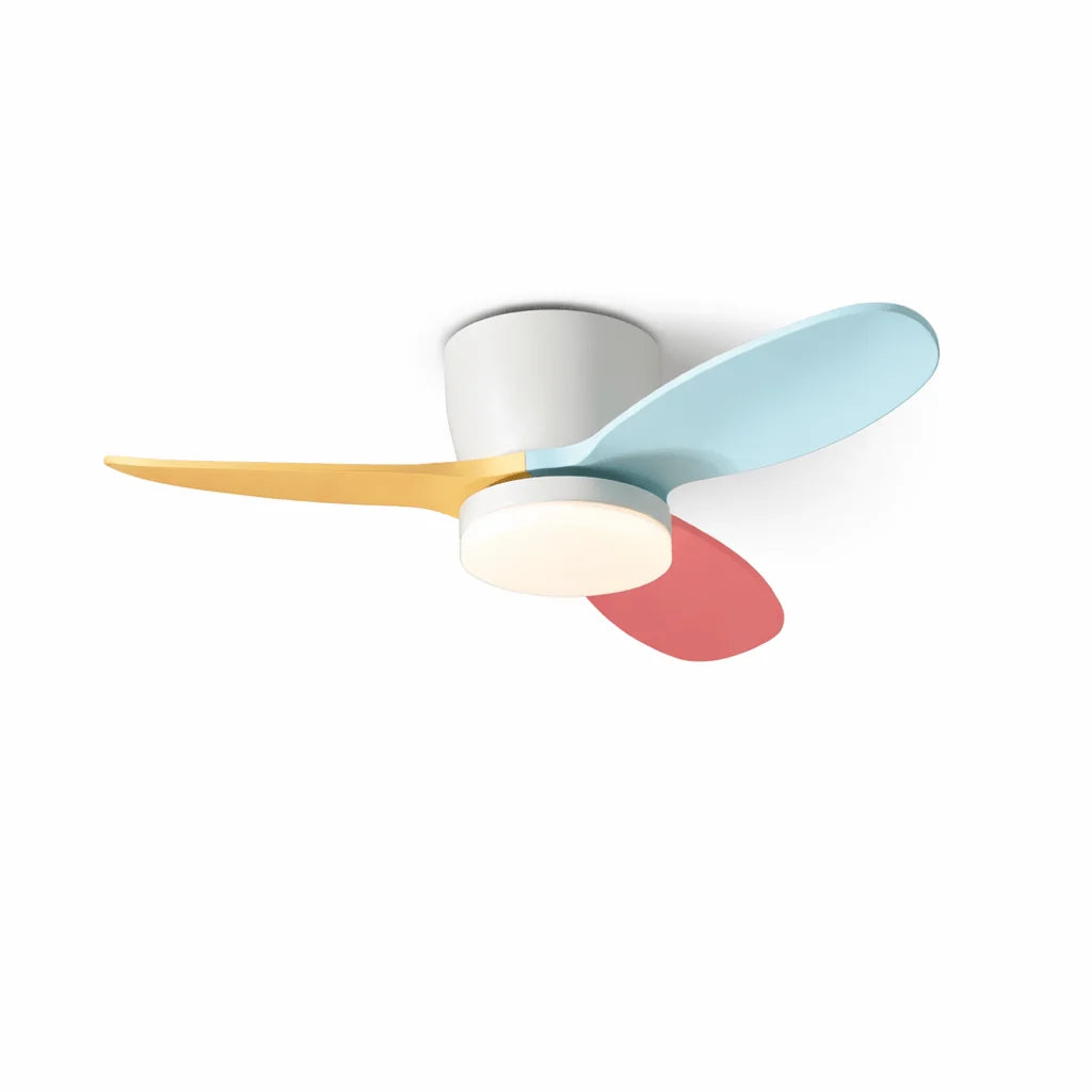 Ceiling Fan Integrated LED Quiet DC Motor & Remote
