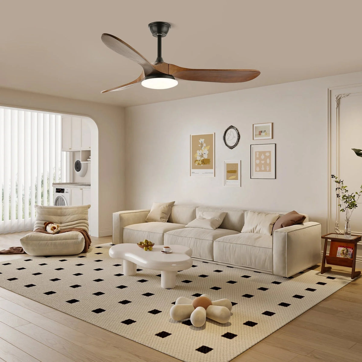 Ceiling Fan Integrated LED & Remote Control
