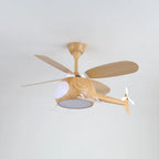 Ceiling Fan Integrated LED Remote Control Walnut Finish