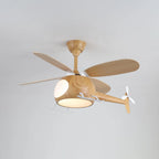 Ceiling Fan Integrated LED Remote Control Walnut Finish