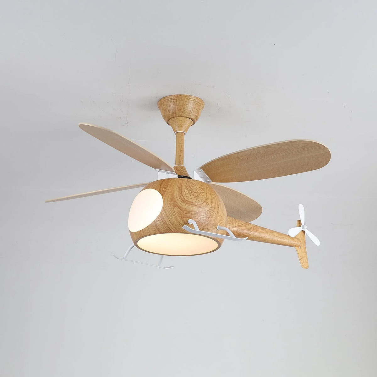 Ceiling Fan Integrated LED Remote Control Walnut Finish