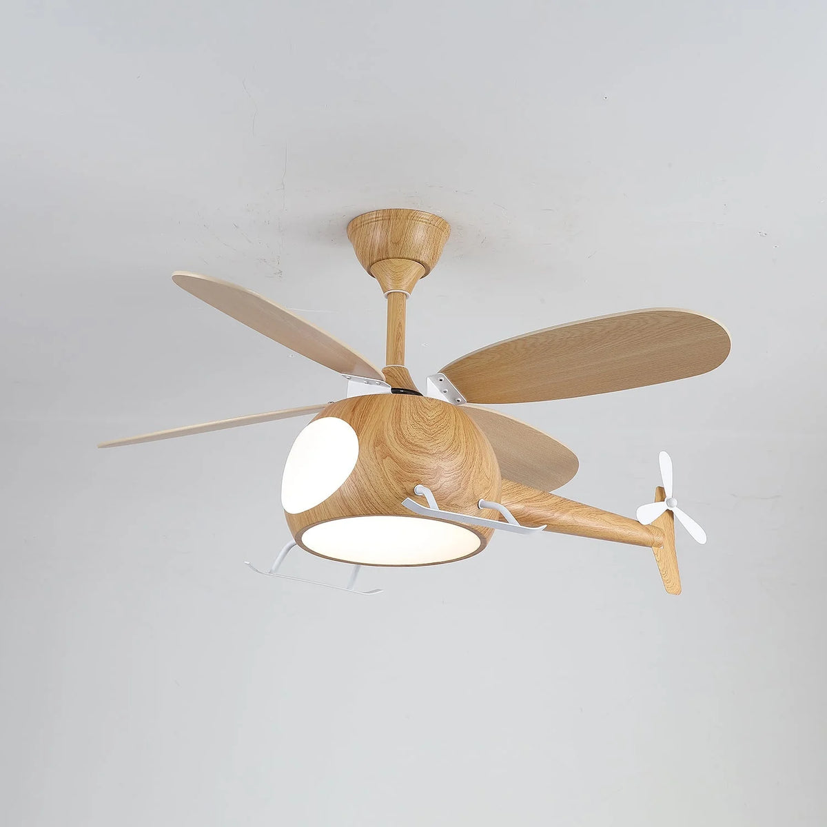 Ceiling Fan Integrated LED Remote Control Walnut Finish