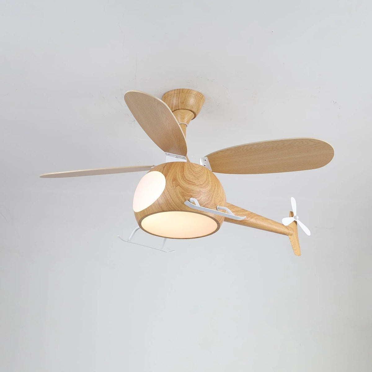 Ceiling Fan Integrated LED Remote Control Walnut Finish