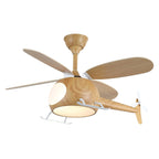 Ceiling Fan Integrated LED Remote Control Walnut Finish
