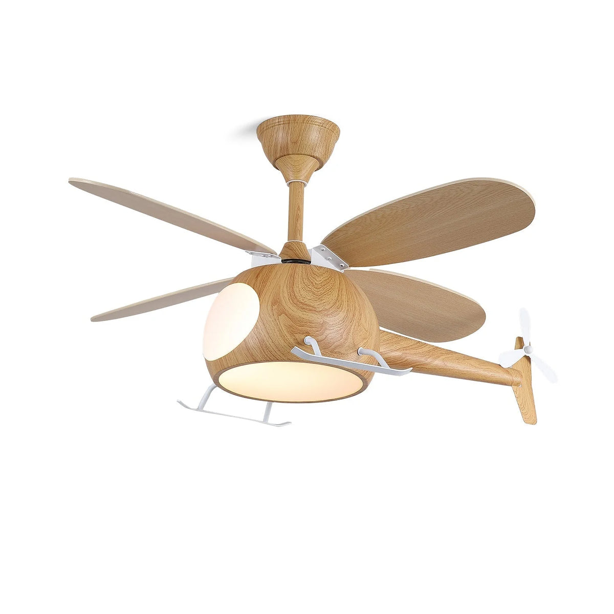 Ceiling Fan Integrated LED Remote Control Walnut Finish