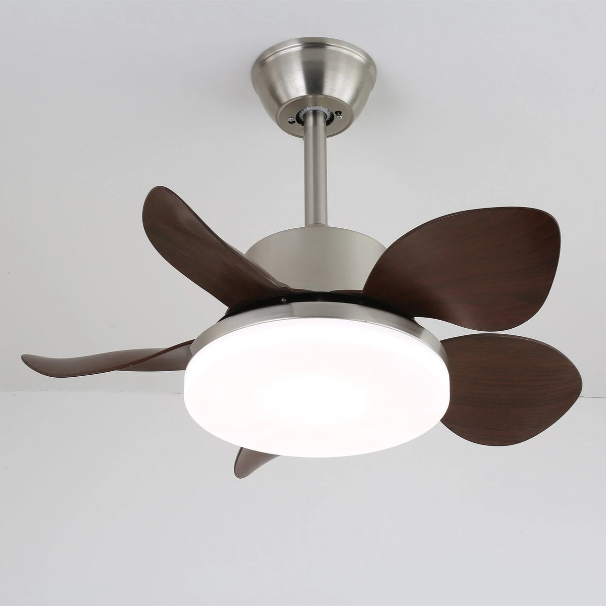 Ceiling Fan Integrated LED & Remote Control Wood-Look Blades