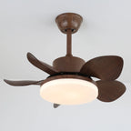 Ceiling Fan Integrated LED & Remote Control Wood-Look Blades
